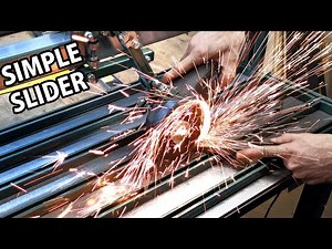 How To Make Angle Grinder Slider From Square Tubes and Simple Bearings DIY TOOL