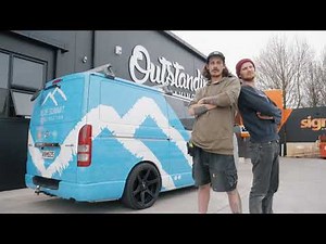 Toyota HiAce Van Wrap for Blue Summit Construction