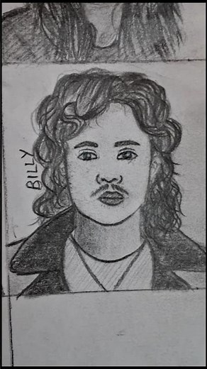 Drawing Every Character Of Stranger Things [PART-16] BILLY HARGROVE #strangerthings #netflixseries