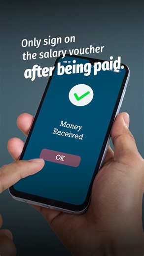 💡 Quick tip for workers: 👉 Never sign a blank salary voucher. ✅ Only sign after you’ve been paid and confirmed the amount is correct. Need help? Use the FWMOMCare App. 📢 Share this video to protect a friend! Watch the video in Bengali, Mandarin and Tamil here: Bengali: https://www.youtube.com/shorts/vCQHbxKJ6-M Mandarin: https://www.youtube.com/shorts/7OiKYUqXbvQ Tamil: https://www.youtube.com/shorts/o98M7mVaCGc | ACE Group