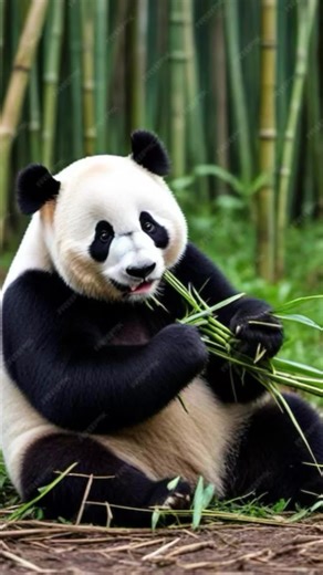 I am Panda. 🐼 …and why do I have black eye markings? #ASL #aslliterarture #pandabear #signlanguage