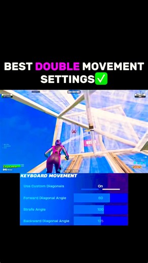 🟣These are the best double movement settings #fortnite #freebuild #fyp #tutorial #improvement