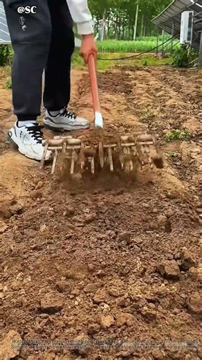 DIY Soil Loosening Tool Works INSANELY Fast 🔥 #farming #gardening #diy #tools #shorts