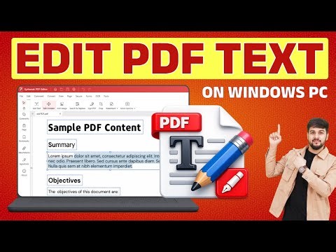 How to Edit PDF Text Offline on Windows PC or Laptop | Best offline PDF editor #OfflinePDFEditor