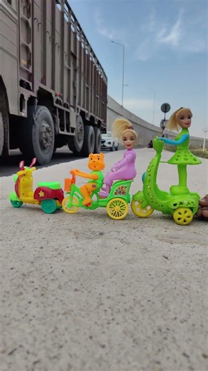 Remote Control Scooty Girl And Monkey Scooter Unboxing And Testing Short ||