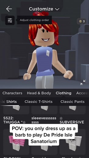 Dressing up as a Barbie in De Pride Isle Sanatorium | Roblox POV