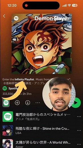 🔥 When Demon Slayer Meets Spotify – Infinity Playlist Unlock! 🎧⚔️ #shorts #anime #demonslayer #viral