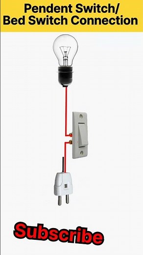 How To Bed Switch Connection | Pendent Switch Wiring | Shorts | Viral | Electrical Work