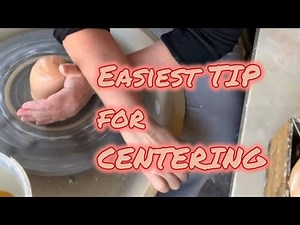 How to Center for Beginners! | Easiest Pottery Wheel Tip To Center Your Clay!