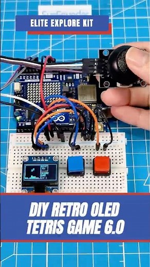 Play Tetris on a Tiny OLED with Arduino!#arduino #arduinoproject #tetris