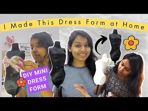 Tutorial: How to Make Mini Dress Form mannequin at Home | Affordable DIY #boutique #dressform
