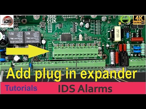 How to add a plug in onboard expander board to your IDS x-series alarm system panel