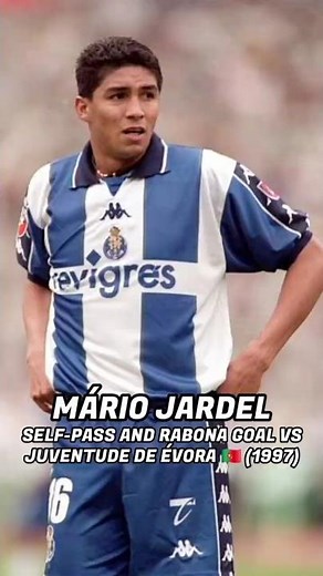 MÁRIO JARDEL 🇧🇷 – SELF-PASS & RABONA GOAL VS JUVENTUDE DE ÉVORA 🇵🇹 (1997)