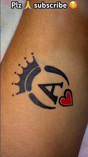 A Letter Tattoo Design ❤✨ #tattoo #tattoofun #art #tattooart #drawing #mom #tattooartist