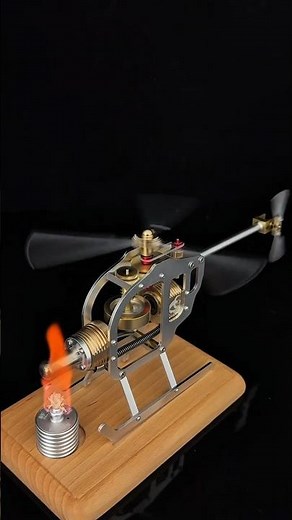 🔥 Mini Fire Engine That Runs on Heat! | Amazing Stirling Engine Experiment 🚀