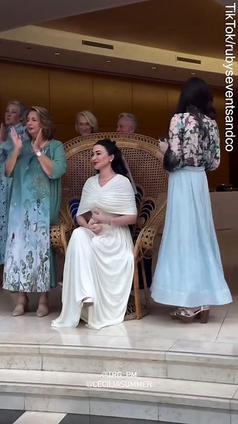 Jerome walking down the steps towards his bride