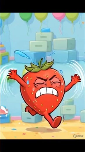 Angry Strawberry Running Fast 😡🍓 | Funny Cartoon Animation #crazytoonworld crazy toon world