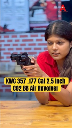 KWC 357 .177 Cal 2.5 Inch CO2 BB Air Revolver - Full Metal At Airsoft Gun India #kwc #co2airgun