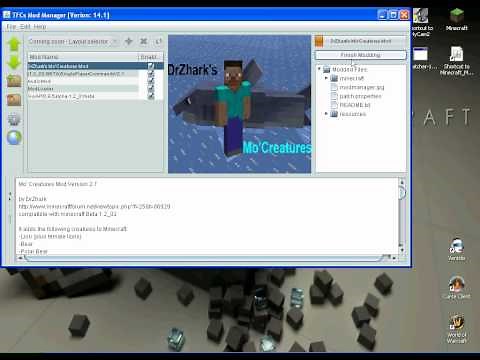 Minecraft Tutorial- How to Download Mods (Mo' Creatures Mod)
