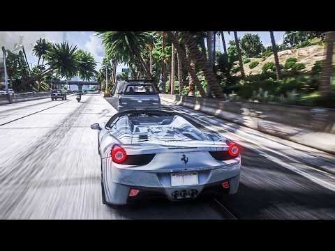 GTA 5 ENHANCED NATURAL VISION MODDED| LUXURY CAR TEST WITH MAX RAY TRACING - 2026 ULTRA GRAPHICS