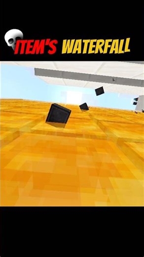 Minecraft Item Waterfall Tutorial...🔥||#minecraft #shortsfeed #shorts #tutorial