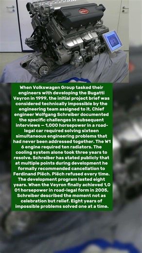 The Engineer Who Designed the Bugatti Veyron Said It Was Impossible. Then Built It Anyway