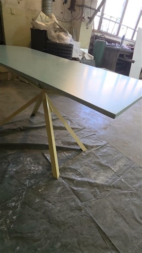 Custom table for a client! 15mm concrete top and a bespoke metal base