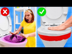Restroom Fails And Smart Hacks To Avoid Them || Toilet Hacks To Save Your Day