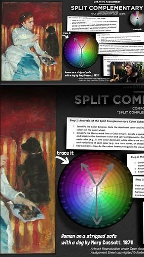 You have to try the Split Complementary colors in your paintings #oilpainting #colortheory