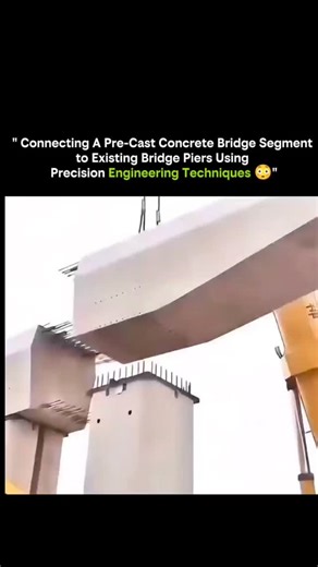 SCIENCE | FACTS | BEYOND | HISTORY | on Instagram: "This is what real engineering mastery looks like. 🏗️ A massive precast concrete bridge segment, weighing hundreds of tons, is aligned and connected to existing bridge piers with millimeter-level accuracy. Nothing here is left to chance — every movement is calculated, measured, and controlled. 🔹 Laser-guided positioning ensures perfect alignment 🔹 Hydraulic systems handle enormous loads with smooth precision 🔹 Shear keys and post-tensioning 