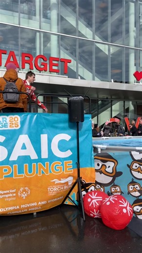 It’s freezing! 🧊 But that’s not stopping these brave plungers from making a difference. Every splash brings us closer to supporting our Special Olympics Virginia fundraising goals! 🥶 Mosaic | Fairfax County Police Department