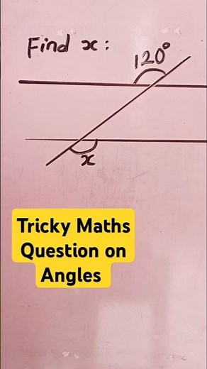 HOW TO FIND UNKNOWN ANGLES #maths#angles #mathematics