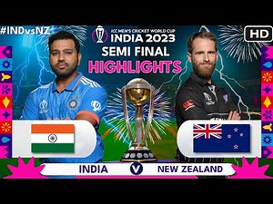 India vs New Zealand Semi Final (Highlights) | CWC 2023 | IND vs NZ | Cricket 24