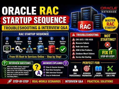 Oracle RAC Startup Sequence 🚀 | Troubleshooting & Interview Q&A