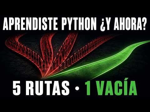 Terminaste el curso de Python. Hay 5 caminos, y 4 están saturados