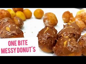 One bite Messy DOnuts||Homemade Donuts Recipe