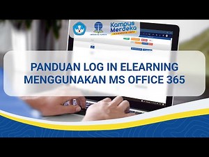 Panduan Login Elearning Menggunakan Office 365