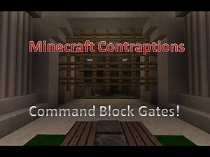 Minecraft Contraptions - Simple Command Block Gate
