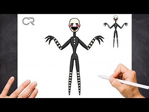 How To Draw PUPPET Easy | Five Nights at Freddy's | FNAF Characters