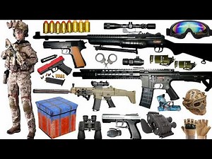 Special Forces Military Toy Gun Set Unboxing, M416, SCAR, M24 Sniper Rifle, HK USP, Colt 1911, GLOCK