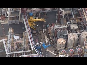 ５人死亡爆発で現場検証 原因を捜査、三菱マテリアル工場