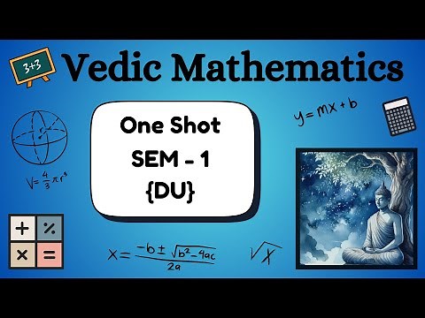 Master Vedic Maths for DU Sem 1 | Complete One-Shot Tutorial Vedic Maths