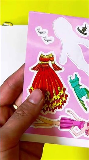 Which outfit is better?👗#diy #sticker #satisfying #barbie #dressup
