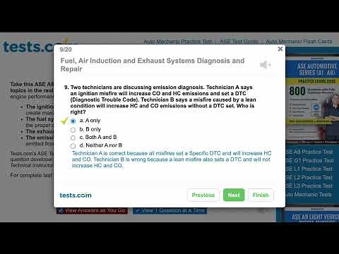 ASE A8 PRACTICE TEST