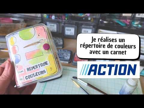 I'm creating a color palette using an ACTION notebook #haulaction