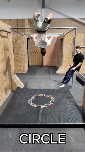 Swing gainer to the LEGO circle! #fail #challenge #parkour #freerunning #stunt