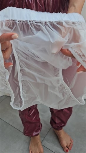 PVC Schlüpfer Gummihose transparent ultraweich