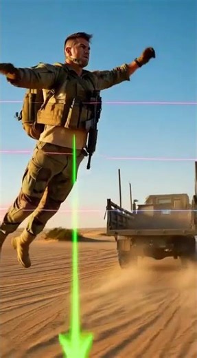 Galilean Velocity: Why a Soldier Lands Perfectly from a Moving Truck#explore #trending #shorts