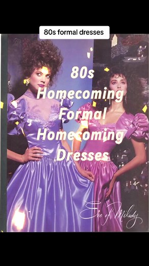 1980s Formal Dress Styles: Shiny Satin & Big Hair