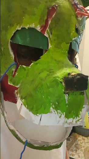 Springtrap Mask – Handmade from Cardboard #fivenightsatfreddys #tutorial #cosplay #fnafcosplay